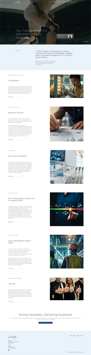 Bild der Referenz: LITERO GmbH - Clinical affairs and vigilance