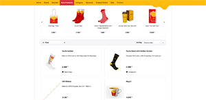 Bild der Referenz: Webshop B2B für McDonalds Produkte