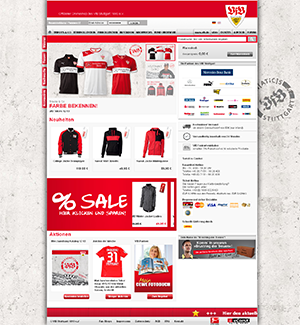 Bild der Referenz: VfB Stuttgart Onlineshop 2012/2013