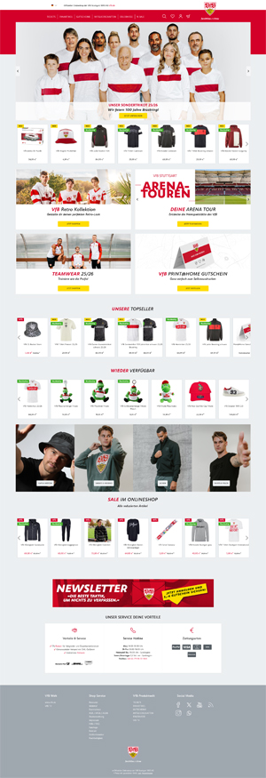 Bild der Referenz: VfB Stuttgart Onlineshop 2025/2026